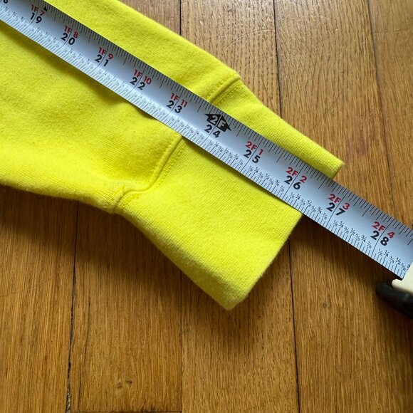 The North Face Size XL Yellow Cotton Half Dome Logo Pullover Hoodie Sweatshirt - Picture 10 of 12